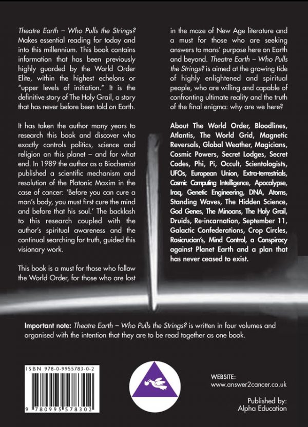 Theatre Earth Vol 1 Back Cover